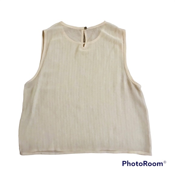 Forever 21 Sequin-Embellished Mesh-Back Tank Top Size Small EUC - Picture 3 of 5